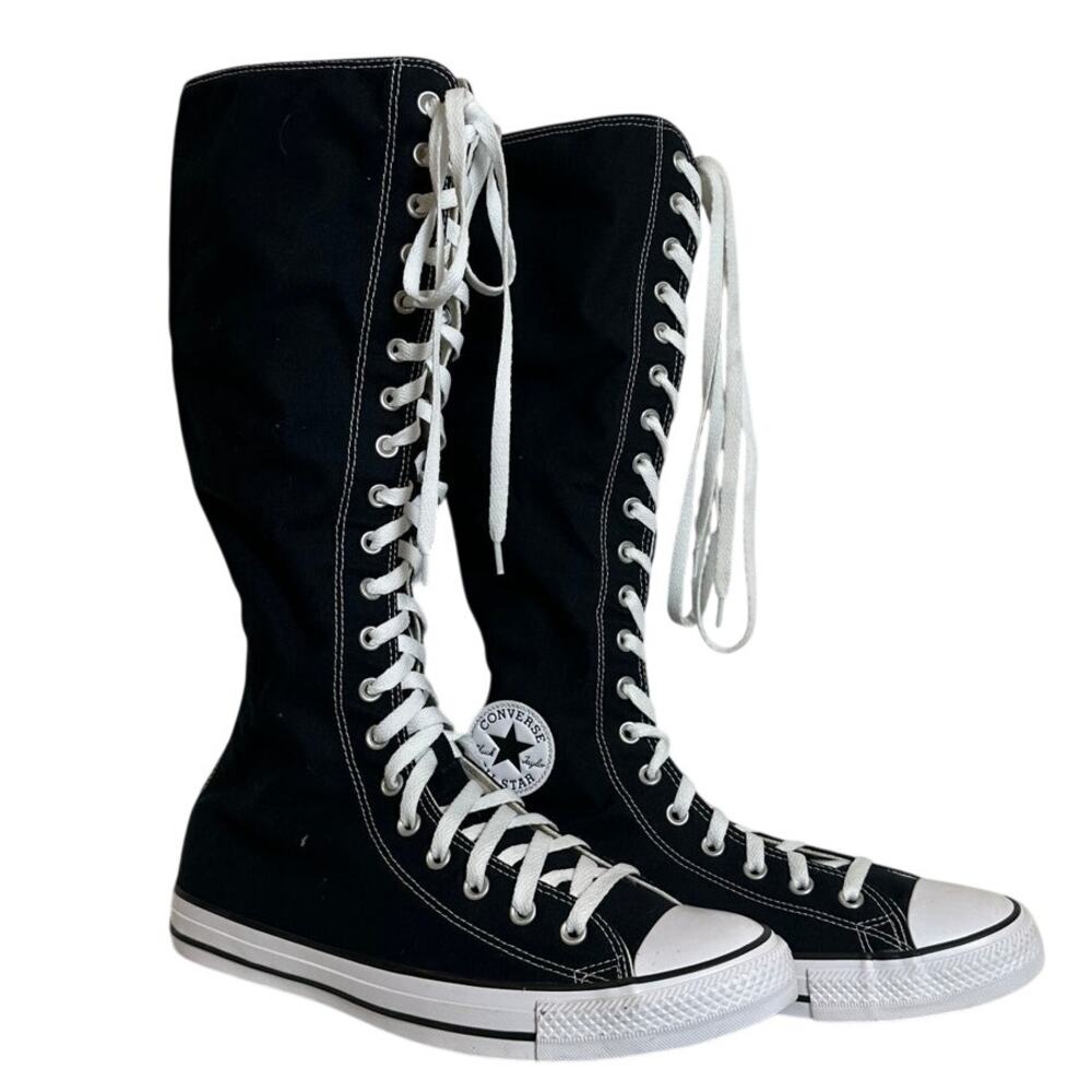 Converse Chucks Knee High XXHi Tops Lace Up Black Sneaker Shoes Ws 12.5